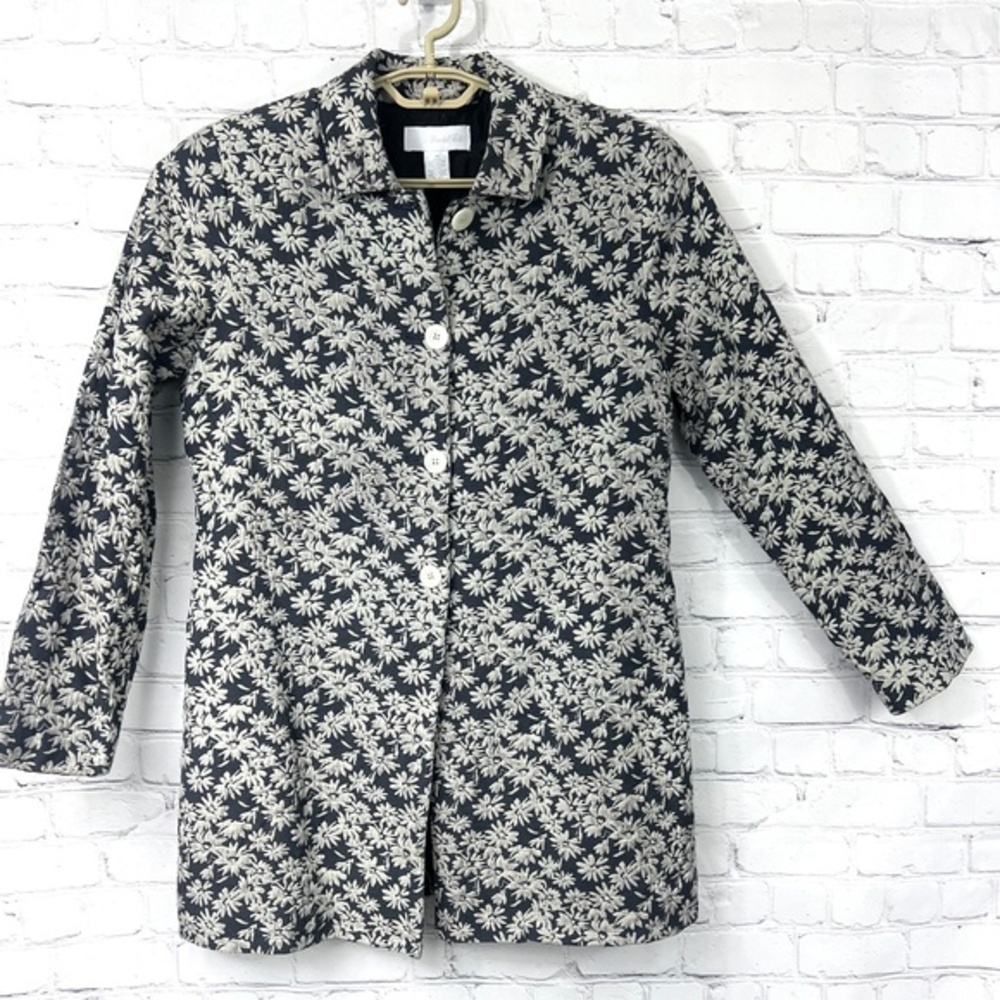 VINTAGE |•MARSHALL FIELDS•| Floral Coat Size 14